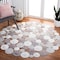 Safavieh 5 x 5 ft. Cape Cod Round Area Rug, Grey & Ivory CAP233F-5R - alternate 4